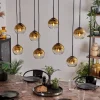 hofstein Suspension - Verre Koyoto Or, Clair, 8 lumières* Lampes En Verre