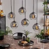 hofstein Suspension - Verre Koyoto Clair, Fumé, 6 lumières* Lampes Modernes