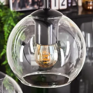 hofstein Suspension - Verre Koyoto Clair, 8 lumières* Lampes En Verre