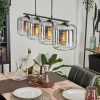 hofstein Suspension - Verre Lauden Clair, Fumé, 4 lumières* Lampes Modernes