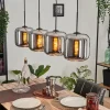 hofstein Suspension - Verre Lauden Chrome, Fumé, 4 lumières* Lampes Modernes