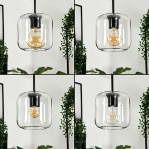 hofstein Suspension - Verre Lauden Clair, 1 lumière* Lampes En Verre