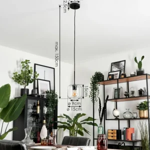 hofstein Suspension - Verre Lauden Clair, 1 lumière* Lampes En Verre