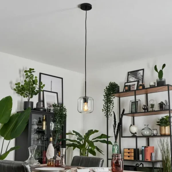 hofstein Suspension - Verre Lauden Clair, 1 lumière* Lampes En Verre