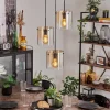 hofstein Suspension - Verre Parane Ambre, Clair, 3 lumières* Lampes En Verre