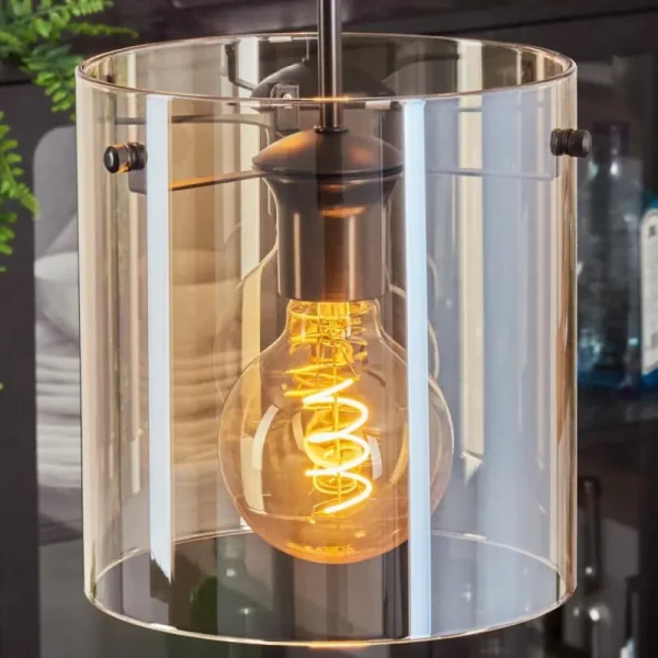 hofstein Suspension - Verre Parane Ambre, 3 lumières* Lampes En Verre