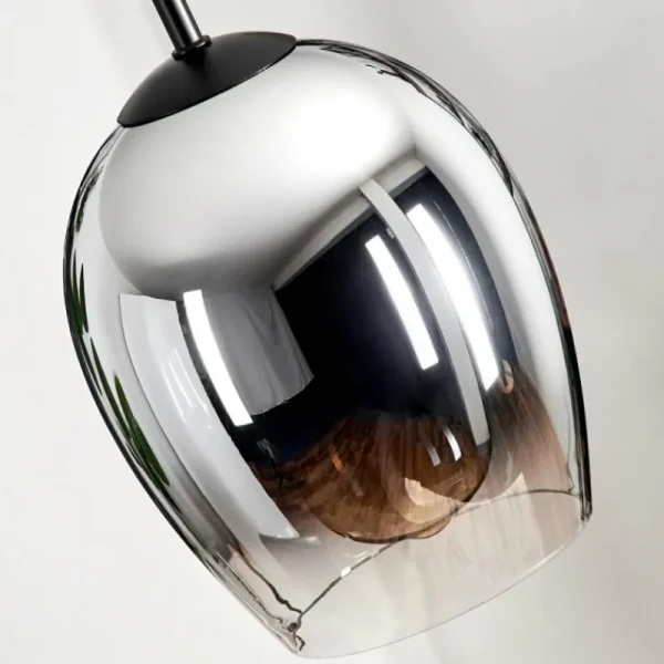 hofstein Suspension - Verre Vevino Chrome, Clair, Fumé, 3 lumières* Lampes Modernes