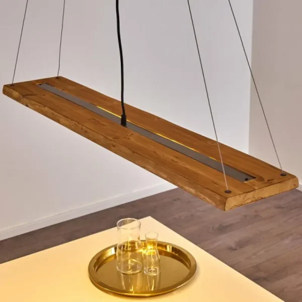 hofstein Suspension Adak LED Gris, 1 lumière* Lampes Modernes