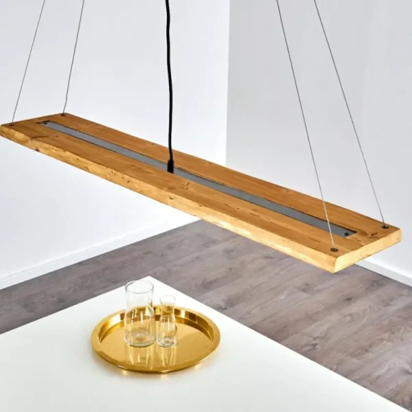 hofstein Suspension Adak LED Gris, 1 lumière* Lampes Modernes