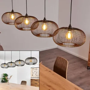 hofstein Suspension Agueda Noir, 4 lumières* Lampes Modernes
