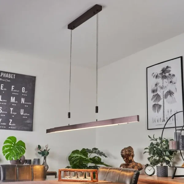 hofstein Suspension Airolo LED Brun, 3 lumières* Lampes Modernes