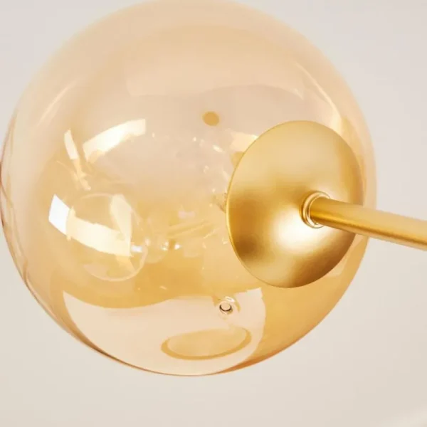 hofstein Suspension Alden Laiton, 9 lumières* Lampes En Verre