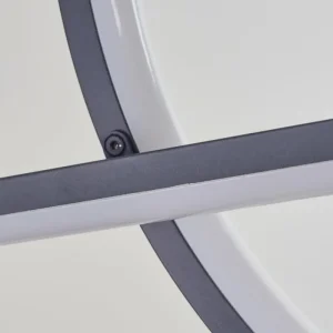 hofstein Suspension Alelua LED Gris, 1 lumière, Télécommandes* Lampes Modernes