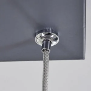 hofstein Suspension Alelua LED Gris, 1 lumière, Télécommandes* Lampes Modernes