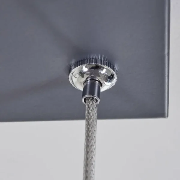 hofstein Suspension Alelua LED Gris, 1 lumière, Télécommandes* Lampes Modernes