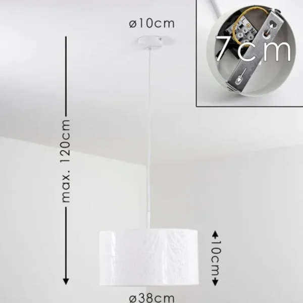 hofstein Suspension Antalya Blanc, 1 lumière* Lampes Modernes