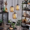 hofstein Suspension Apedo Ambre, 3 lumières* Lampes En Verre