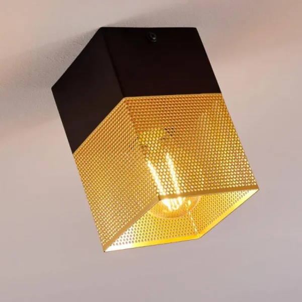 hofstein Suspension Armenie Laiton, Noir, 1 lumière* Lampes Modernes