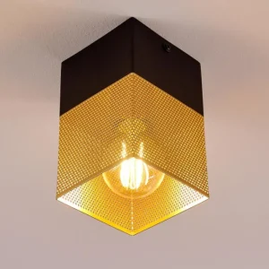 hofstein Suspension Armenie Laiton, Noir, 1 lumière* Lampes Modernes