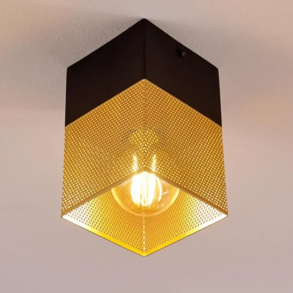 hofstein Suspension Armenie Laiton, Noir, 1 lumière* Lampes Modernes