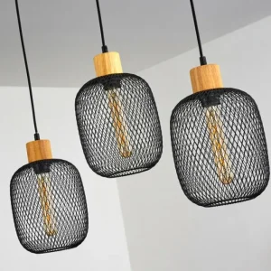 hofstein Suspension Ateponta Noir, 3 lumières* Lampes Modernes