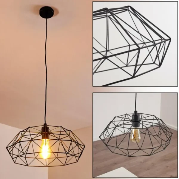 hofstein Suspension Badalucco Noir, 1 lumière* Lampes Modernes