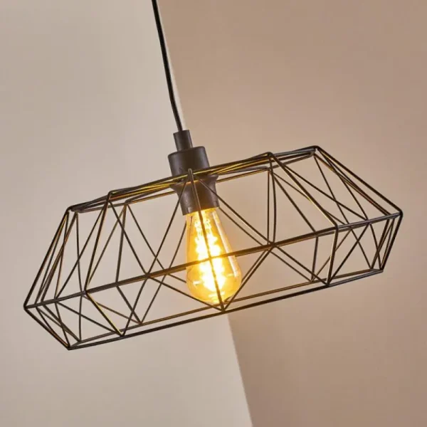 hofstein Suspension Badalucco Noir, 1 lumière* Lampes Modernes