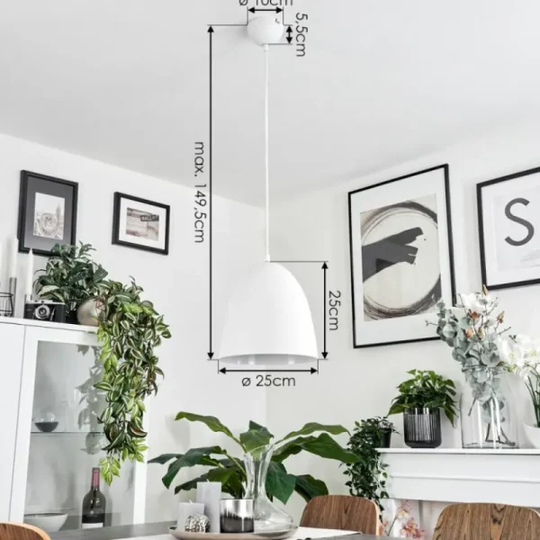 hofstein Suspension Bakou Blanc, 1 lumière* Lampes Modernes