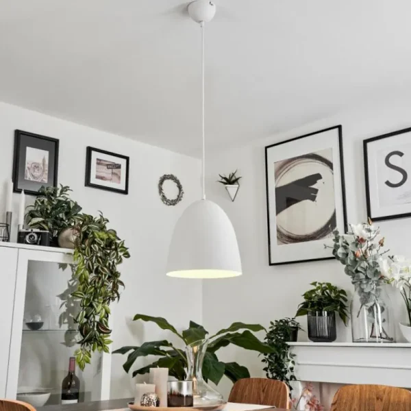 hofstein Suspension Bakou Blanc, 1 lumière* Lampes Modernes