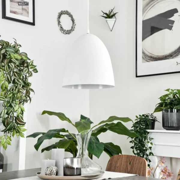 hofstein Suspension Bakou Blanc, 1 lumière* Lampes Modernes