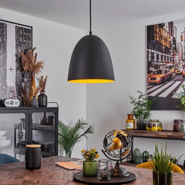 hofstein Suspension Bakou Noir, 1 lumière* Lampes Modernes