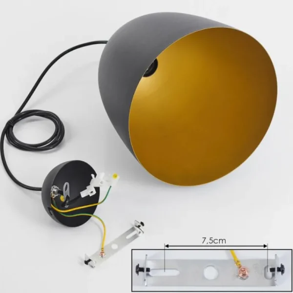 hofstein Suspension Bakou Noir, 1 lumière* Lampes Modernes