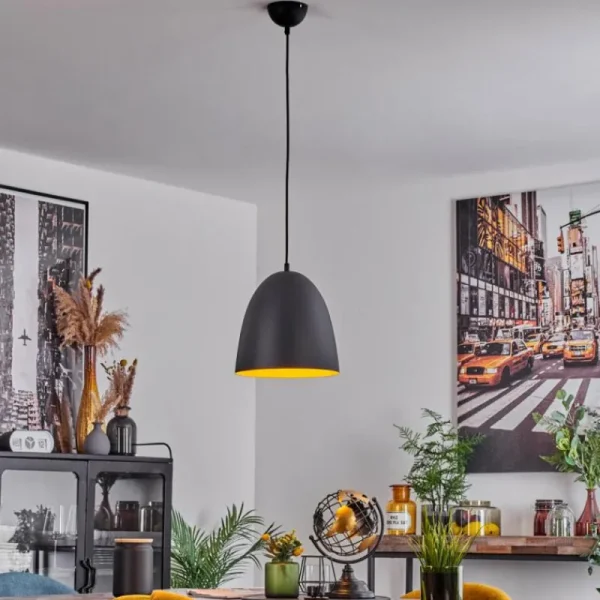 hofstein Suspension Bakou Noir, 1 lumière* Lampes Modernes