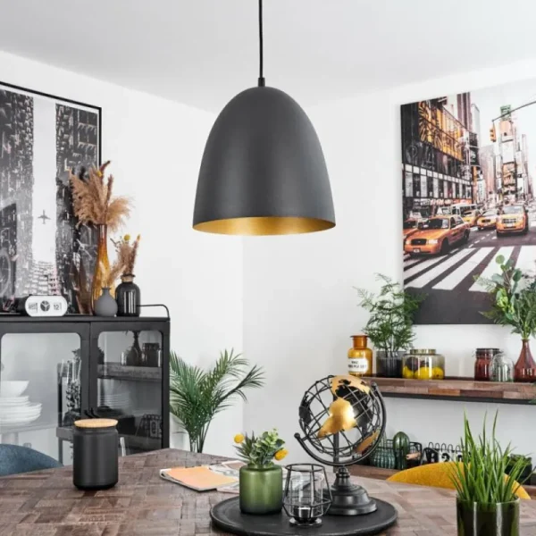 hofstein Suspension Bakou Noir, 1 lumière* Lampes Modernes