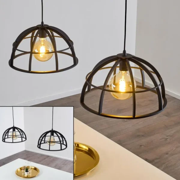 hofstein Suspension Ballarat Noir, 2 lumières* Lampes Modernes
