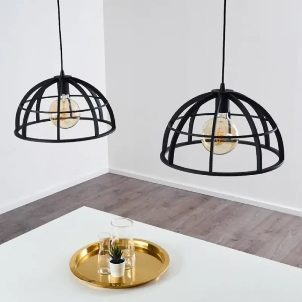 hofstein Suspension Ballarat Noir, 2 lumières* Lampes Modernes