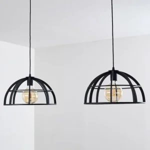 hofstein Suspension Ballarat Noir, 2 lumières* Lampes Modernes