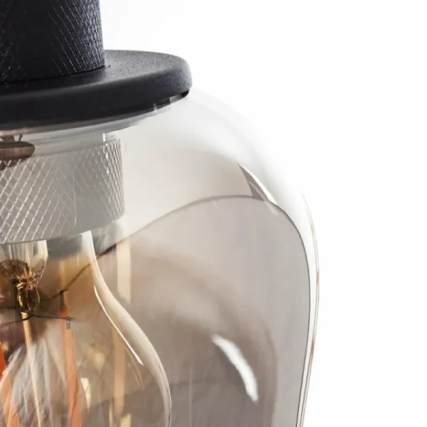 hofstein Suspension Barnegat Noir, 7 lumières* Lampes Modernes