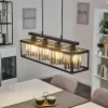 hofstein Suspension Barracon Noir, 4 lumières* Lampes En Verre