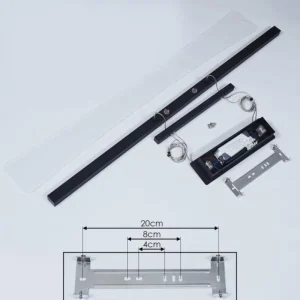 hofstein Suspension Barrud LED Noir, 1 lumière* Lampes En Verre
