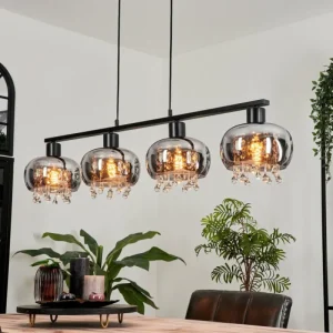 hofstein Suspension Boundry Noir, 4 lumières* Lampes Modernes
