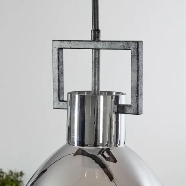 hofstein Suspension Buzova Gris, Noir, 3 lumières* Lampes Modernes