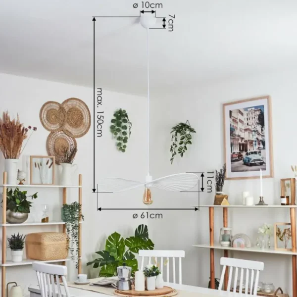 hofstein Suspension Cacor Blanc, 1 lumière* Lampes Modernes