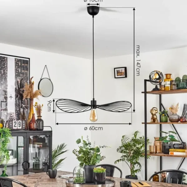 hofstein Suspension Cacor Noir, 1 lumière* Lampes Modernes