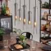hofstein Suspension Caimitte Clair, Fumé, 5 lumières* Lampes Modernes