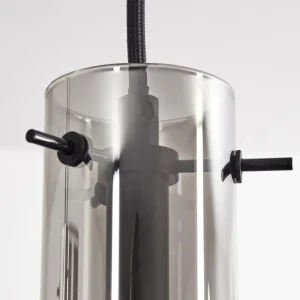 hofstein Suspension Caimitte Clair, Fumé, 5 lumières* Lampes Modernes