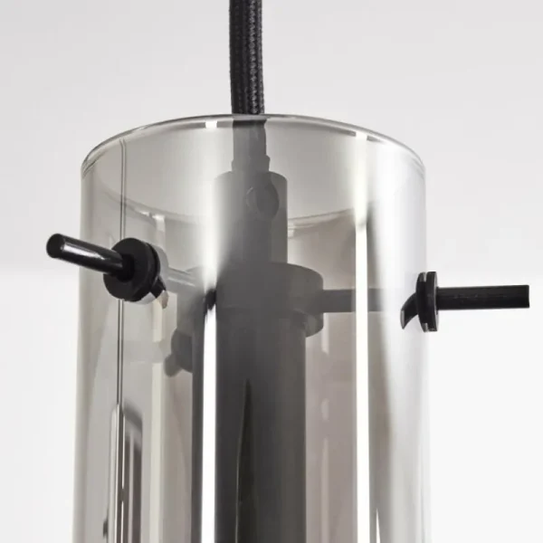 hofstein Suspension Caimitte Clair, Fumé, 5 lumières* Lampes Modernes