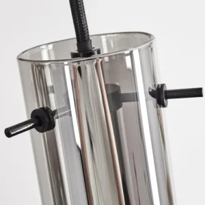 hofstein Suspension Caimitte Clair, Fumé, 4 lumières* Lampes Modernes