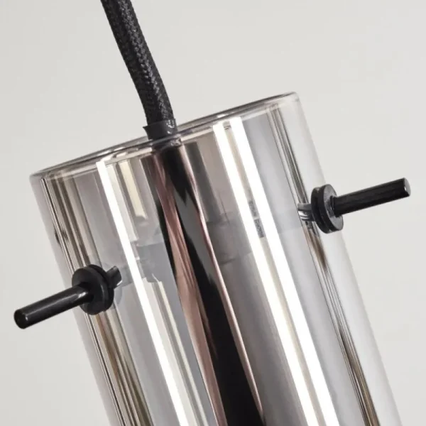hofstein Suspension Caimitte Clair, Fumé, 3 lumières* Lampes Modernes