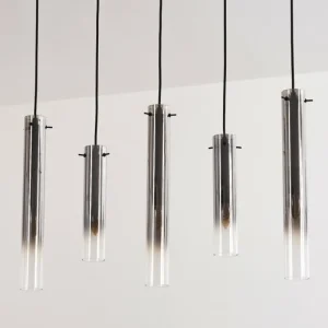 hofstein Suspension Caimitte Clair, Fumé, 5 lumières* Lampes Modernes